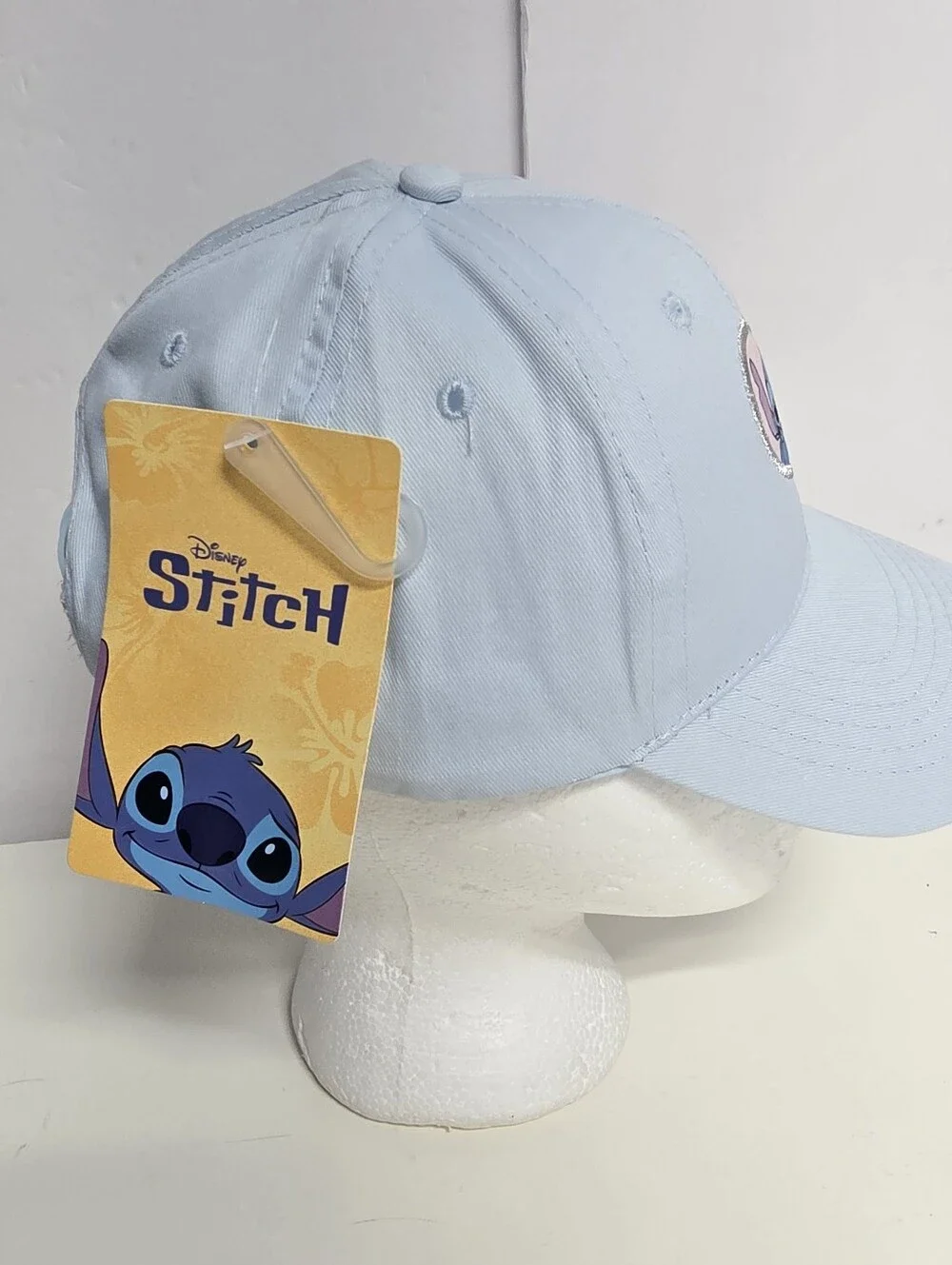 NWT Disney Stitch Light Blue Snap Back Kids Hat